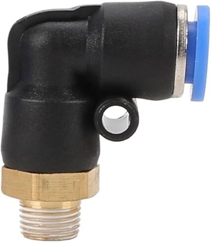 Pneumatic trachea quick connector PL8-02 right angle elbow two-way external thread quick connector 10-01(PL 6-01) in Saudi Arabia