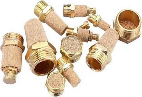 Pneumatic Brass Exhaust Muffler BSL M5 1/8" 1/4" 3/8" 1/2" Silencers Fitting Noise Filter Reducer Connector Copper(A-2) in Saudi Arabia