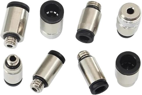 Pneumatic quick connector Mini-connector 3mm 4mm 5mm External thread M3 M4 M5 M6 M7 Round straight POC3-M3 POC4-M6 POC5-M5(POC6-M3) in Saudi Arabia