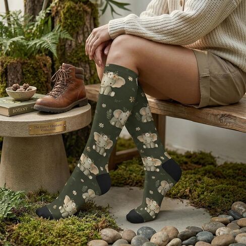 Cute Honey Bee Compression Socks Women Men, Knee High Support Stockings For Nurse Running Travel Athletic in Saudi Arabia