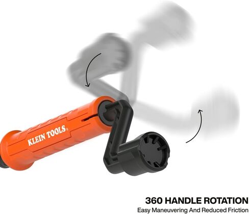 Klein Tools 53020 Drain Snake Auger Hair Clog Removal Tool, 3-Pack, Hair Clog Remover, Quick Release Collar for Hands-Free Disposal, 18-Inch Reach, 360-Degree Pivot Handle in Saudi Arabia