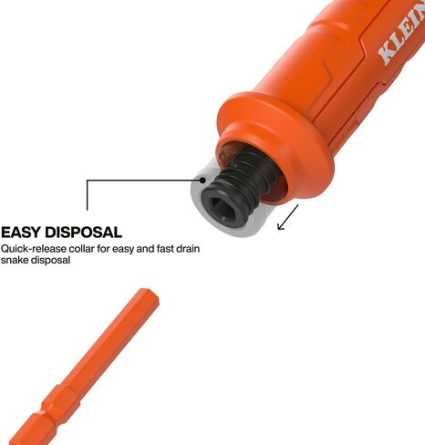 Klein Tools 53020 Drain Snake Auger Hair Clog Removal Tool, 3-Pack, Hair Clog Remover, Quick Release Collar for Hands-Free Disposal, 18-Inch Reach, 360-Degree Pivot Handle in Saudi Arabia