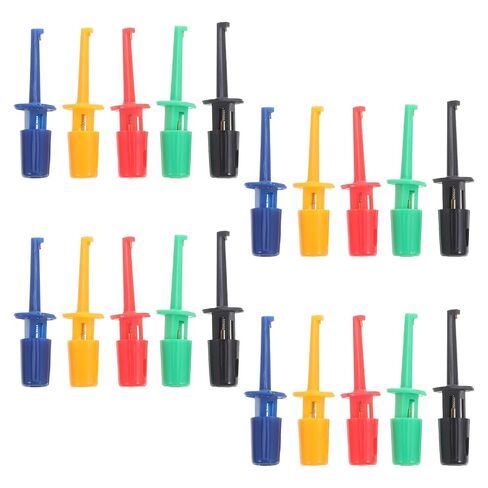 Cabilock 20pcs Multimeter Test Probes Colorful Large Spring Hook Clips for Electronic Testing Circuit Board Diagnosis and Experimentation in Saudi Arabia