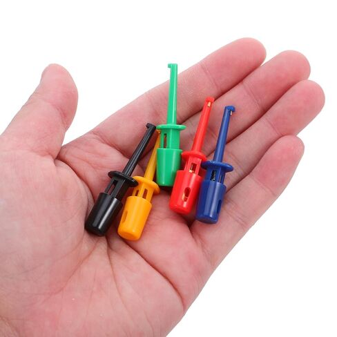 Cabilock 20pcs Multimeter Test Probes Colorful Large Spring Hook Clips for Electronic Testing Circuit Board Diagnosis and Experimentation in Saudi Arabia