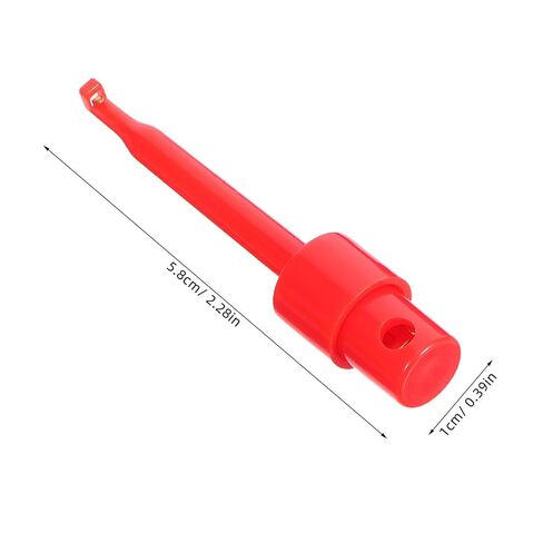 Cabilock 50pcs Portable Test Hook Clip Professional Grabbers Probe Jumper High Voltage Flexible Test Hook Clip Insulated Quick for Multimeters Clamp Meters and Automobile Inspection in Saudi Arabia