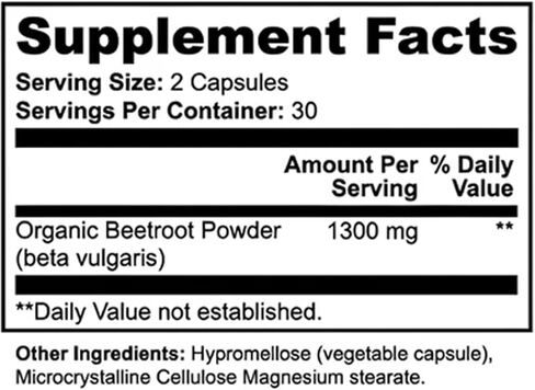 Lemeli Beetroot - 1300mg, Lemeli Beet Root Capsules, Boost Vitality, Immune and Digestive, Pure, Non-GMO & Gluten Free, Beet Root Supplement, 60 Capsules (1) in Saudi Arabia