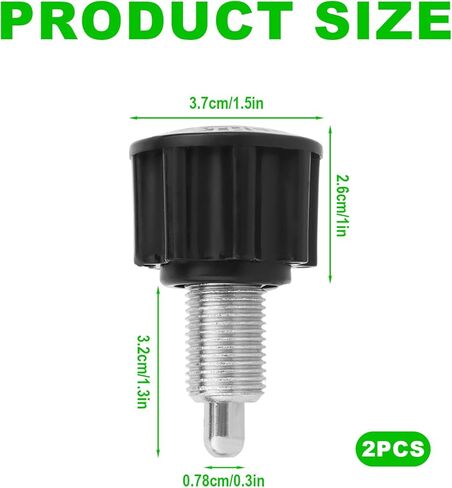 Penitue 2pcs M16 Pull Pin Knobs, Spin Bike Height Adjusting Knob Exercise Bike Replacement Parts for Weightlifting Machine Weight Benches Fitness Equipment in Saudi Arabia