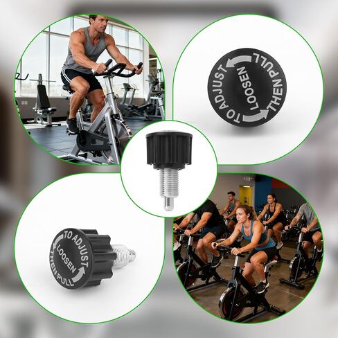 Penitue 2pcs M16 Pull Pin Knobs, Spin Bike Height Adjusting Knob Exercise Bike Replacement Parts for Weightlifting Machine Weight Benches Fitness Equipment in Saudi Arabia