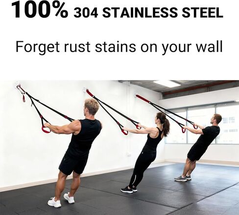 مرساة سقف من الفولاذ المقاوم للصدأ 304 لأشرطة المقاومة وأشرطة التمارين المنزلية، دعامة تثبيت على الحائط بتصميم قطعة واحدة، خطاف مطلي بالمسحوق للاستخدام الداخلي والخارجي in Kuwait