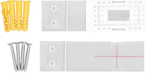 WALFRONT Tell Tale Corner Crack Monitor, Acrylic Material, High Precision with Clear Scale, Ideal for Home Construction and Renovations in Saudi Arabia