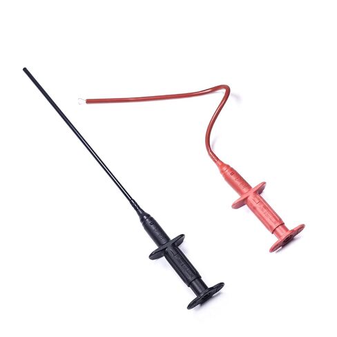 Multimeter Test Hook Clips – Extra Long 8.1" Silicone Probes with 4mm Banana Plug, Flexible IC Grabbers, CAT III 1000V / CAT IV 600V Rated in Saudi Arabia