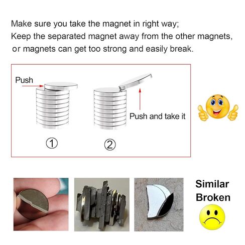 مغناطيس نيوديميوم قوي - 3/4 بوصة عمق × 1/4 بوصة ارتفاع - 12 حزمة، 15.6 رطل قوة سحب قوية جدًا من قرص نيوديميوم نادر، مغناطيس دائري للسبورة البيضاء، لوحة المسح الجاف، الثلاجة، مغناطيس الحرف اليدوية in Kuwait
