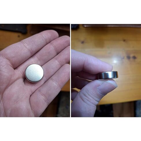 مغناطيس نيوديميوم قوي - 3/4 بوصة عمق × 1/4 بوصة ارتفاع - 12 حزمة، 15.6 رطل قوة سحب قوية جدًا من قرص نيوديميوم نادر، مغناطيس دائري للسبورة البيضاء، لوحة المسح الجاف، الثلاجة، مغناطيس الحرف اليدوية in Kuwait