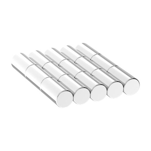 Heavy Duty Neodymium Cylinder Magnets - N42, 3/8" D x 3/4" H - 15 Pack, Super Powerful Rare Earth Magnets for Fridge, DIY, Building, Scientific, Craft, Office 0.375" Dia x 0.75" Thick Magnet in Kuwait