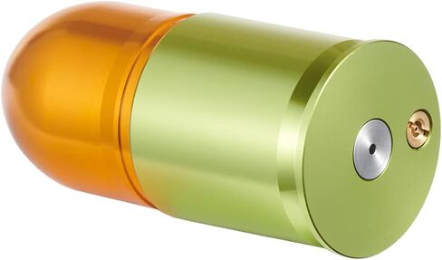 Lancer Tactical Green Gas Shell CNC Aluminum Airsoft 40mm Green Gas Shell（40mm 3.5 inches, Gold/Green） in Saudi Arabia