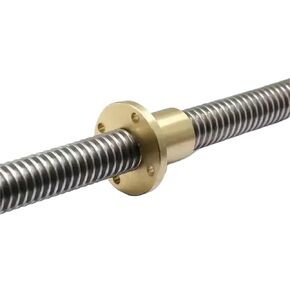 Metal Ball Screw nut end Processing Thread Length 100-600mm Lead 4mm 3D Printer T16 Lead Screw Trapezoidal Screw with Nut(450mm) in Saudi Arabia