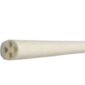 Alumina Ceramic Rod - Insulating for High Voltage Applications,4 Hole Tube, Abrasion High-Alumina, Thermocouple Temperature Sensor Protective 1pc(100X16X4MM) in Saudi Arabia
