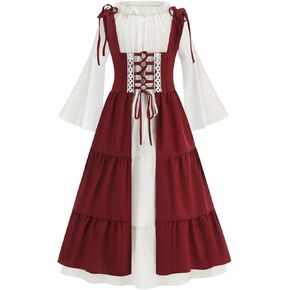 TOONRAIN Princess Costume Medieval Renaissance Dress Girls for Halloween Cosplay in Kuwait