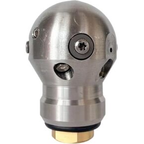 فوهة تنظيف المجاري من الفولاذ المقاوم للصدأ 40L 3/8 "0-300bar 40-300L/دقيقة 360 درجة فوهة تنظيف المجاري الدوارة للإناث in Kuwait