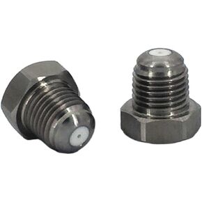 طرف فوهة رش سيراميك عالي الأداء مع ترصيع من الفولاذ المقاوم للصدأ - زاوية 95 درجة، وصلة خيط ذكر in Kuwait