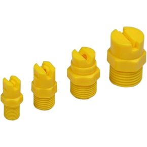 4 قطع من فوهة المروحة البلاستيكية المسطحة للتنظيف الصناعي - 1/8 بوصة، 1/4 بوصة، 3/8 بوصة، 1/2 بوصة وصلة ذكر (1/8 بوصة) in Kuwait