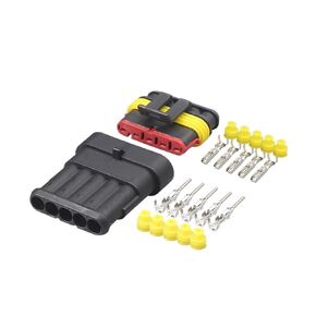 Fengpeng 2-5 مجموعات عدة 5pin Way AMP Super Seal مقاوم للماء سلك كهربائي موصل التوصيل للسيارة موصل مقاوم للمياه (2 مجموعة) in Kuwait