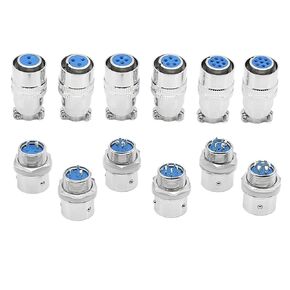 fengpeng XS12 موصل الطيران دفع سحب دائري سريع 2/3/4/5/6/7PIN مطلي بالذهب الاتصال الذكور والإناث المكونات (XS12-3P ذكر أنثى) in Kuwait