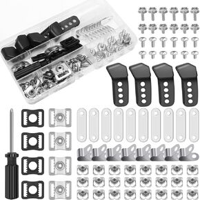 81 Pcs Football Helmet Repair Kit, Coldairsoap Hockey Helmet Replacement Parts Including Visor Clips J Clips Screwdriver Chin Strap Adapter Maintenance Tools for Baseball, Softball Helm in Kuwait