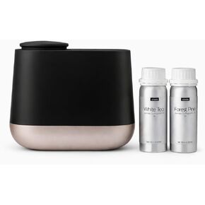 Low Noise Waterless Aroma Diffuser (200ml) – Quiet & Relaxing for Sleep, Yoga, Office (Beige – with 2 Oils) in Saudi Arabia