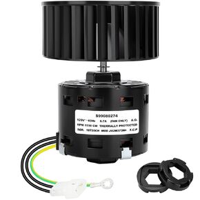 S99080274 محرك مروحة الحمام ومجموعة عجلة النفخ مع مطاط تركيب المحرك S99100412، تدفق هواء عالي ضوضاء منخفضة، يناسب ACS120L ACS130 HS120L HS130 MS120L MS130 MHS120L NS120L NS130 S120L S120FL S130 in Kuwait