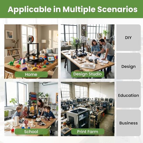 3D Printer Filament Rack, 7-Tier Heavy Duty Filament Storage Shelf, Reinforced Steel Organizer for PLA PETG ABS TPU Spools, Adjustable for 200g–5kg Filaments, Ideal for Print Farm, Maker Space, Lab in Kuwait