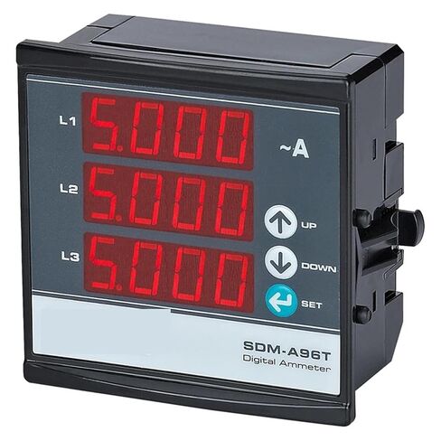 SDM-A96T 3P & 4W مقياس التيار الكهربائي الرقمي ثلاثي الطور LED عداد لوحة 96 * 96 220-240 فولت 1 قطعة (بدون CT) in Kuwait