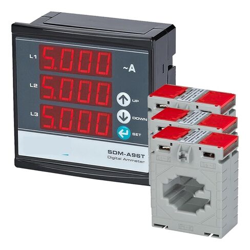 SDM-A96T 3P & 4W مقياس التيار الكهربائي الرقمي ثلاثي الطور LED عداد لوحة 96 * 96 220-240 فولت 1 قطعة (بدون CT) in Kuwait