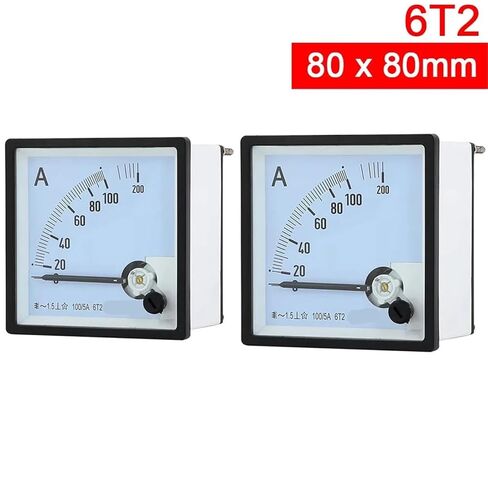 6T2 AC التناظرية مقياس التيار الكهربائي 1A 2A 3A 5A 10A 15A 20A 30A 50A 100A 200A 250A 300A 400A 500A 600A 1000A 2000A مؤشر 1 قطعة (45 واط) in Kuwait