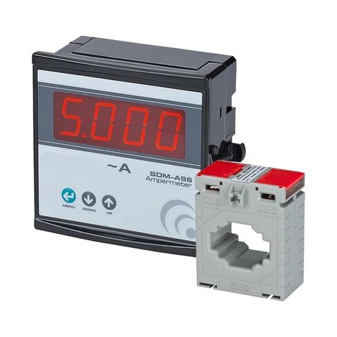 مقياس التيار الكهربائي الرقمي SDM-A، عداد لوحة LED صغير الحجم (CT 1000A، 36x96 مم) in Kuwait