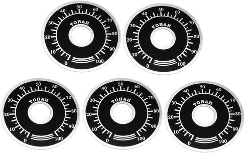uxcell Rheostat Variable Transformer Potentiometer Control Dial Face Plate 5pcs in Saudi Arabia