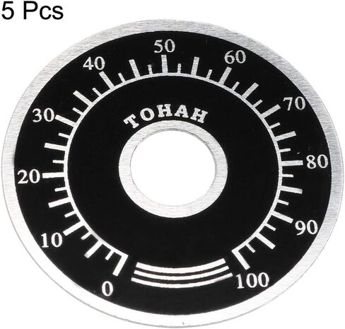 uxcell Rheostat Variable Transformer Potentiometer Control Dial Face Plate 5pcs in Saudi Arabia