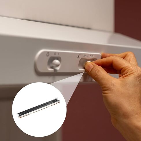 MECCANIXITY 5 قطع مستقيمة مزدوجة خطية منزلق الجهد 8 دبوس B10Kx2 128 مم (L) 100 مم سفر 8 × 8 مم مقبض ترويسة مقاومات متغيرة خلاط مقياس الجهد الإلكتروني لضبط التعتيم in Kuwait