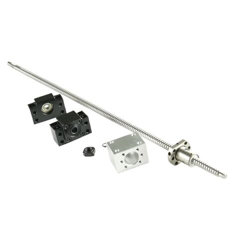 Double nut Ball Screw Control Machine SFU1204 Ball Screw with End Machine RM1204 Length 250-1000mm Flange Ball Nut BF/BK10+Ball Nut Housing(400mm) in Saudi Arabia