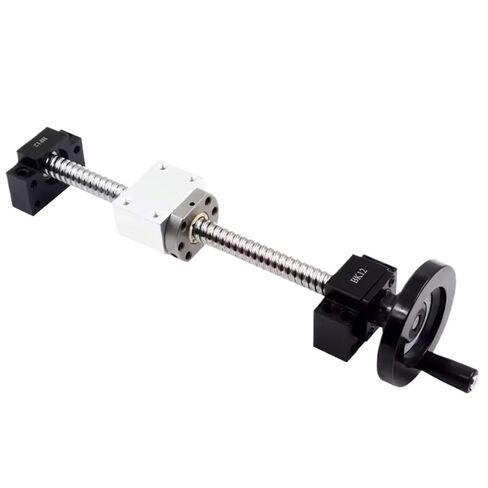 Metal Ball Screw nut end Processing SFU1605 Rolled Ball Screw C7 with End Machined+1605 Ball Nut + Nut Housing+ BK/BF12 End Support + Hand Wheel(700mm) in Saudi Arabia