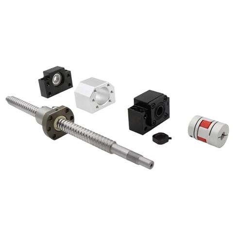 Metal Ball Screw nut end Processing 1Set SFU1204 Ball Screw C7 End Machined +Single Flange BallNut BFBK10 + Ballnut Housing+Supporter for Parts(600mm) in Saudi Arabia