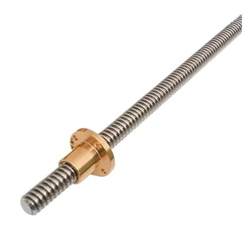 Metal Ball Screw nut end Processing T20 Lead Screw 3D Printer Stepper Motor Trapezoidal Screw with Nut 100-1000mm Lead 4mm(500mm) in Saudi Arabia