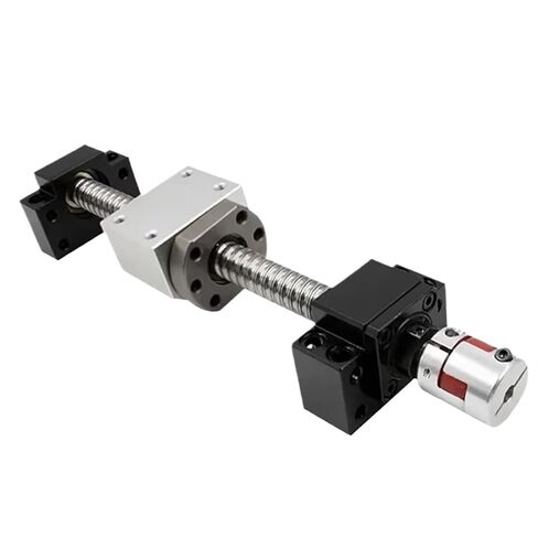 Metal Ball Screw nut end Processing 300-1000mm SFU3210 C7 with Single Nut +BKBF25+DSG32H+20 * 19mm Coupler for 3D Printer(350mm) in Saudi Arabia