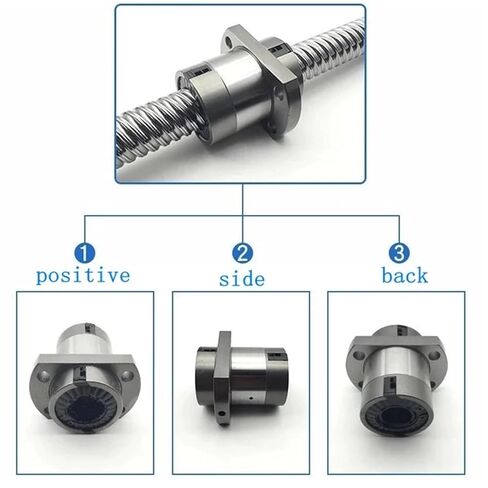 Metal Ball Screw nut end Processing C7 SFY2525 1200mm-1500mm High Precision Ball Screw Set Guide with Ball Nut Roller Ball Screw End Machined(1300mm) in Saudi Arabia