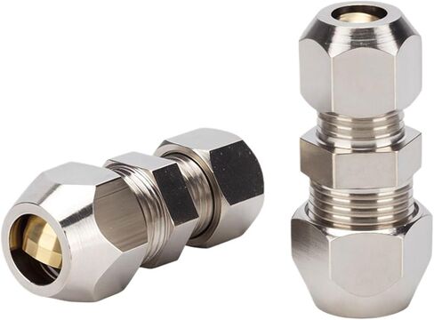 1pcs Compression Ferrule Tube Fitting, PU/PM/PV Taper Ferrule for 6/8/10/12/14mm Pipe,Hydraulic/Pneumatic Tube Connection Parts(6mm,PV) in Saudi Arabia