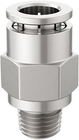 1 قطعة موصل سريع هوائي بالكامل من النحاس والنيكل PC8-02 القصبة الهوائية المعدنية من خلال موصل PC6-01 10-03 12-04(13) in Kuwait