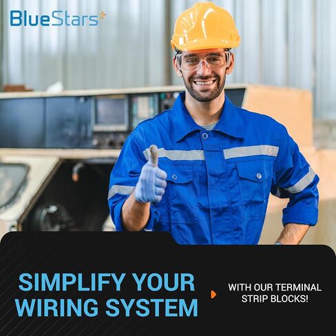BlueStars 5 Packs 12 Positions Terminal Strip Blocks 600V 15A with Cover and 10 Packs 400V 15A 12 Positions Pre-Insulated Terminals Barrier Strip Used for Home Electrical Project in Saudi Arabia