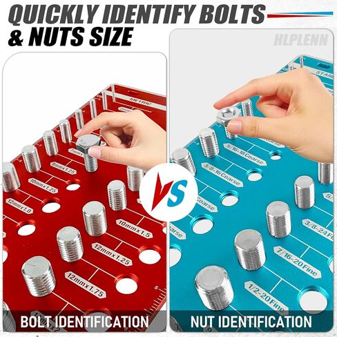 70 مقياسًا قياسيًا ومتريًا لفحص خيط الصواميل والمسمار، ولوحة تعريف البراغي والصواميل مع 26 مقياسًا قياسيًا و26 متريًا و18 مقياس حفر، ومقياس تحديد حجم المسمار لورشة العمل والإصلاحات المنزلية in Kuwait