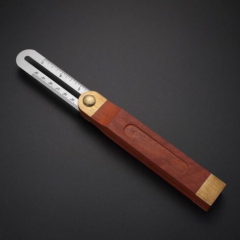 Sliding T-Bevel Angle Ruler Stainless Steel with Hardwood Handle 9.84 Inch Adjustable Angle Gauge T-Square for Woodworking and Machinist Use in Saudi Arabia