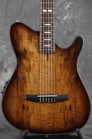 Ibanez FRH20 Thinline Nylon-string Acoustic-electric Guitar - Satin Natural in Saudi Arabia